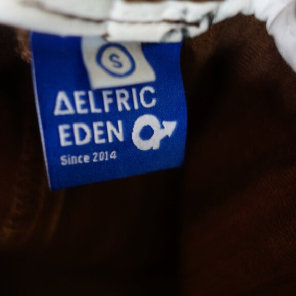 AEL AELFRIC EDEN Brown Corduroy Pull-On Cargo Streetwear Pants Joggers – Small - Picture 5 of 8